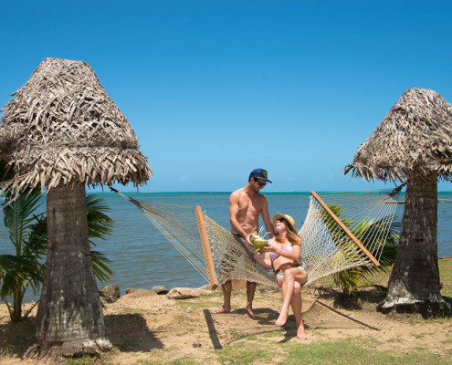 Fiji-Resort-Fun-Atmosphere-Waidroka Fiji Resort Beach time in the Waidroka Hammocks
